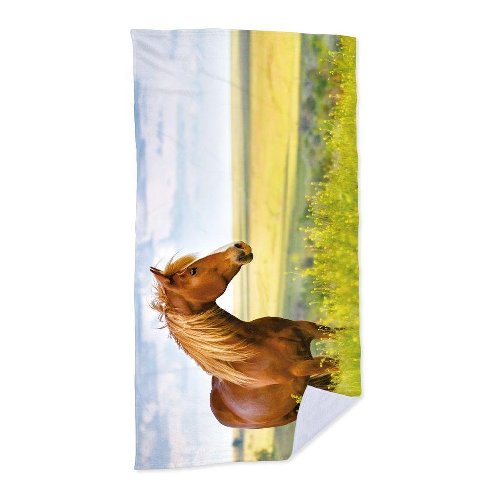 Toalha De Praia Landscape Horse - 1