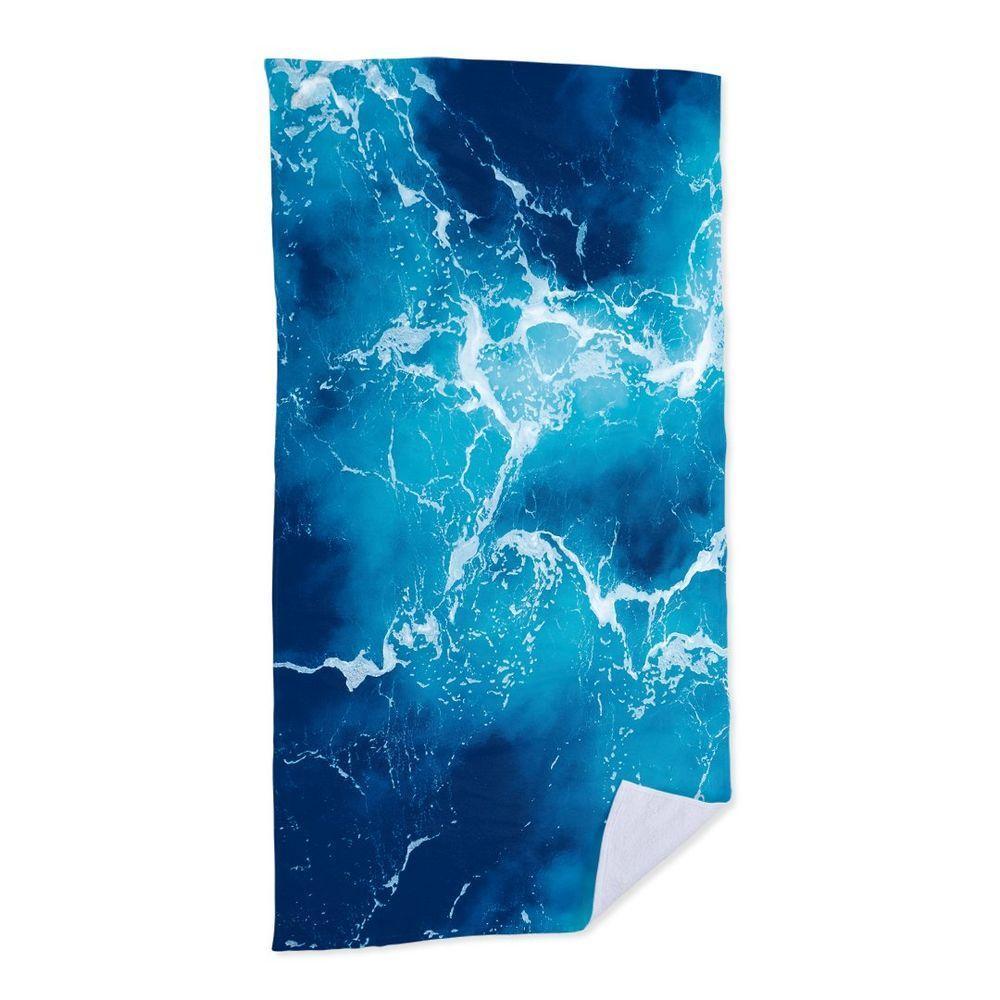 Toalha De Praia Closeup No Oceano - 1