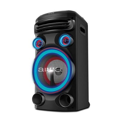 Torre de Som Aiwa T1W-01B 1500W 1woofer10" Bt RGB USB FM DJ Bluetooth Bivolt
