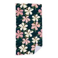 Toalha De Praia Flores Deep Blue - 1