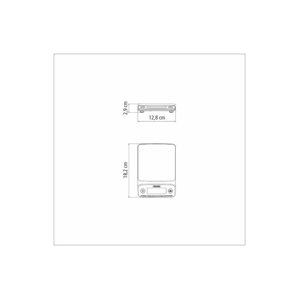 Balança Digital De Alta Precisão Para Cozinha Tramontina Adatto Com Base Em Aço Inox - 2