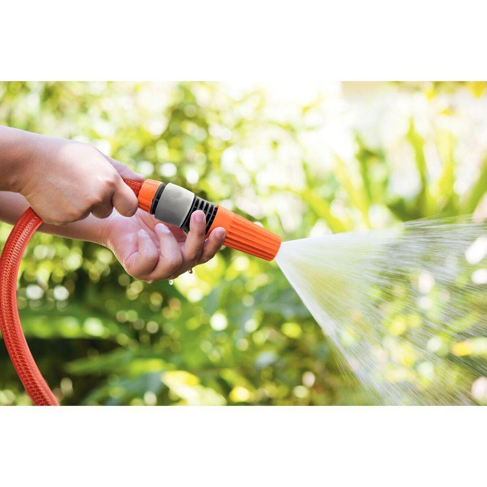 Mangueira Antitorção Multi Ats 1-2 Polegada Tramontina Laranja Em Pvc 3 Camadas 25 M - 4