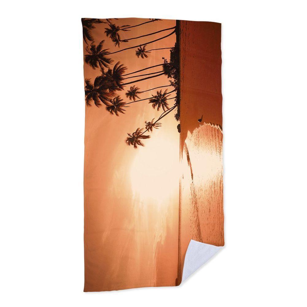 Toalha De Praia - Tropical Beach Sunset - 1
