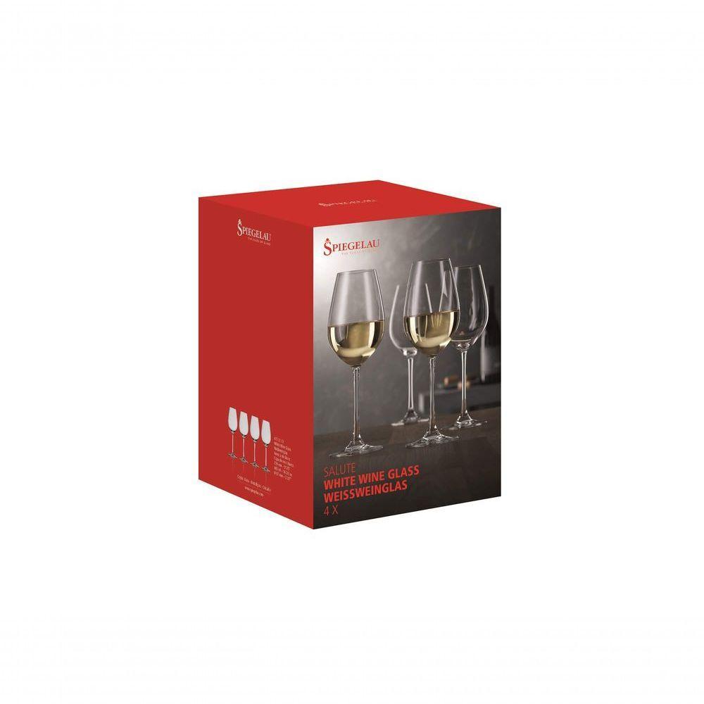 Conjunto De 4 Taças Para Vinho Branco Em Vidro Cristalino Salute Spiegelau - 3