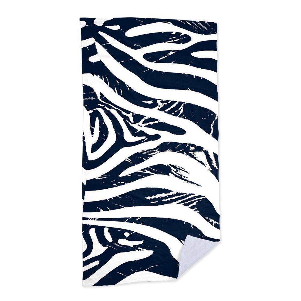Toalha De Praia - Zebra Azul - 1