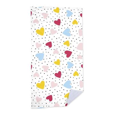 Toalha De Praia Dots Hearts
