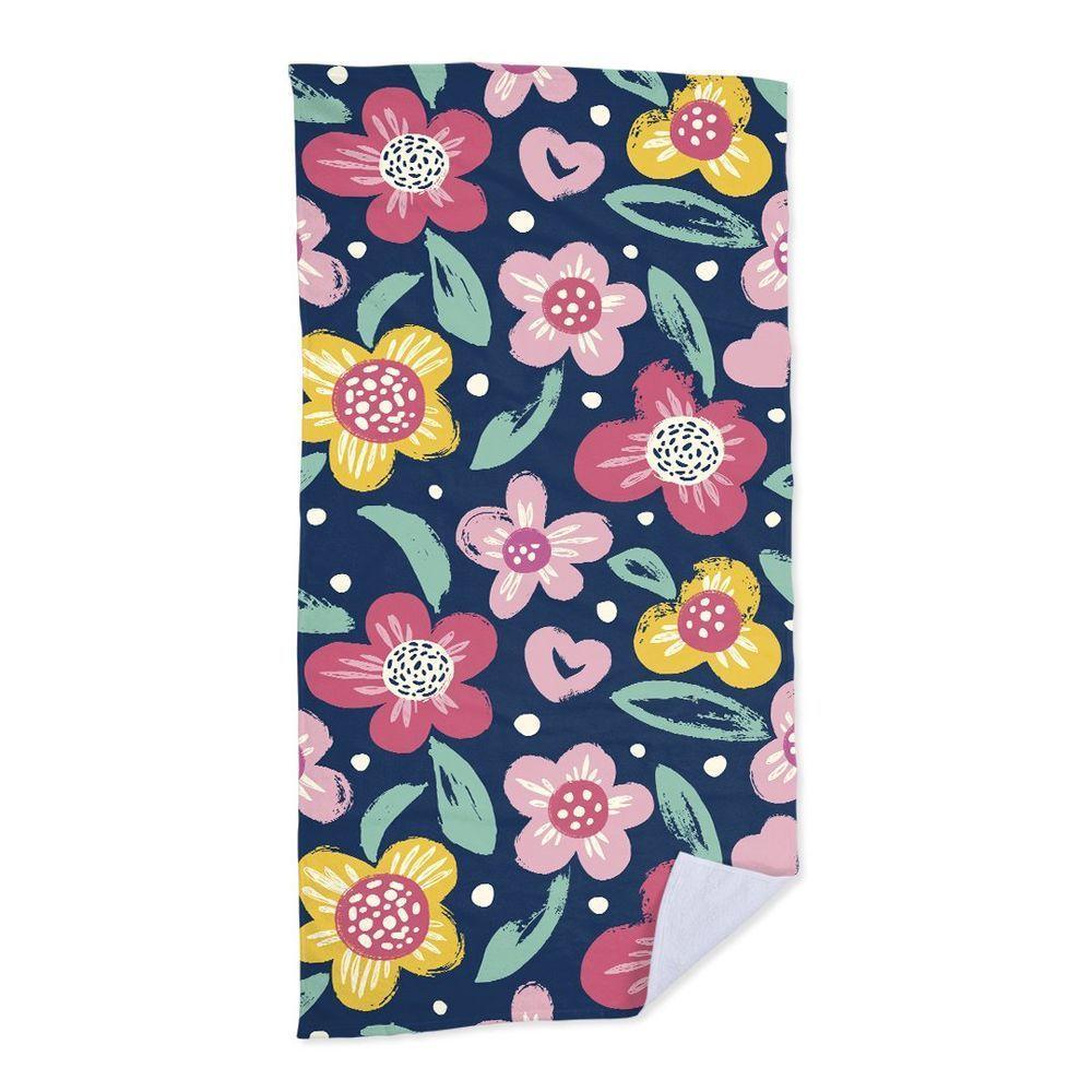 Toalha De Praia Brush Flower - 1