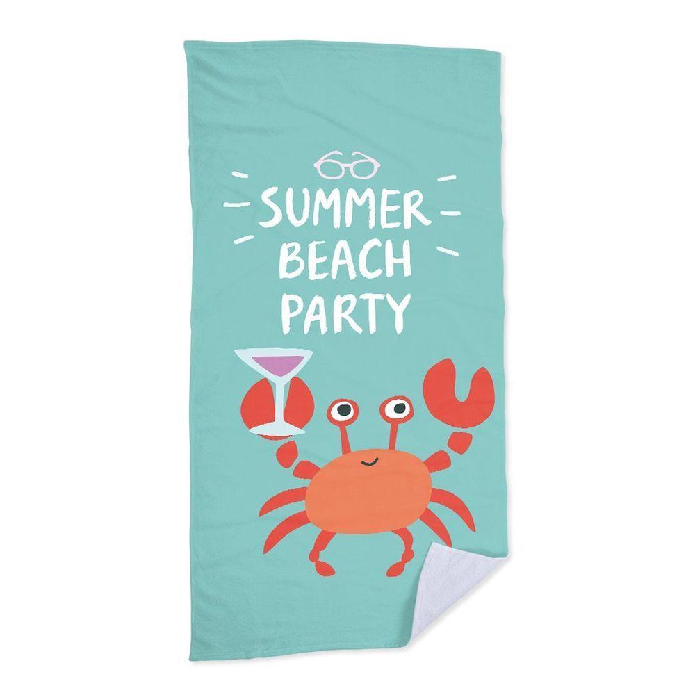 Toalha De Praia Caranguejo Summer Beach - 3