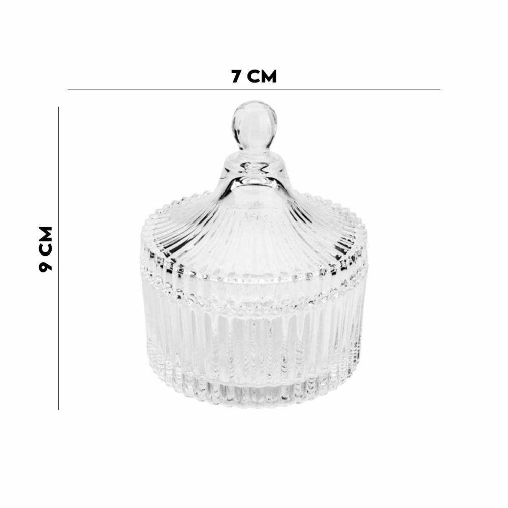Potiche De Cristal Caroussel Com Tampa Lyor 9x7x7 Cm - 6