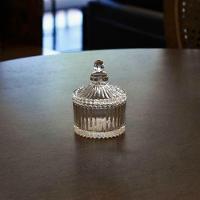 Potiche De Cristal Caroussel Com Tampa Lyor 9x7x7 Cm