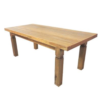 Mesa Jantar área Gourmet Colonial Madeira Maciça 2,50m