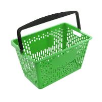 Carrinho De Compras Preto Com Cestos D-500 12kg Removíveis Verde - Dellaplast - 2