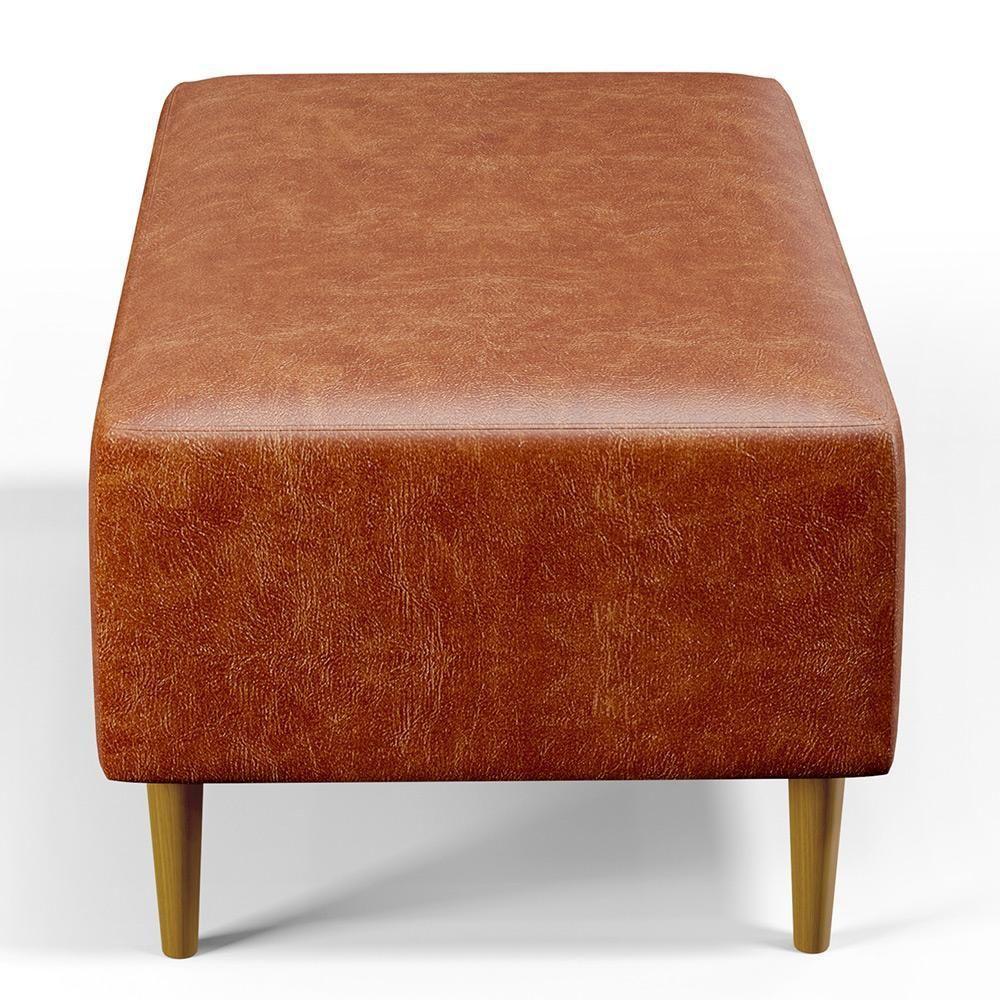 Kit 02 Puffs Cléo W01 Pés Palito 90 Cm Couríssimo Camel - 6