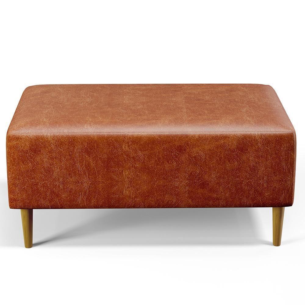 Kit 02 Puffs Cléo W01 Pés Palito 90 Cm Couríssimo Camel - 8