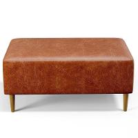 Kit 02 Puffs Cléo W01 Pés Palito 90 Cm Couríssimo Camel - 8