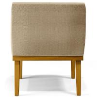 Kit 3 Poltronas Beatriz W01 Linho Bege Escuro - 2