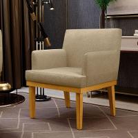 Kit 3 Poltronas Beatriz W01 Linho Bege Escuro - 10