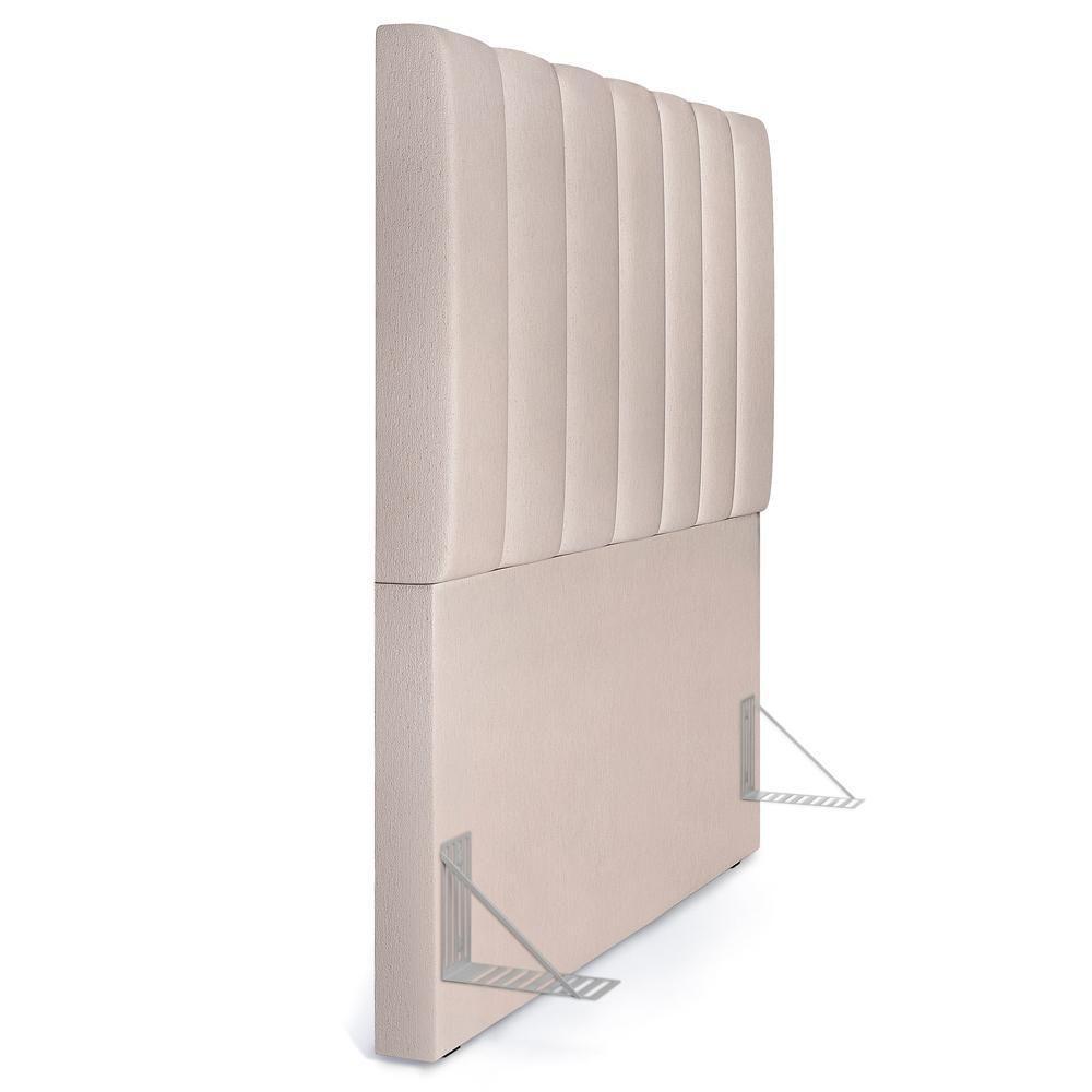 Cabeceira Cama Box Painel Solteiro 100 Cm Linho Cru - 2