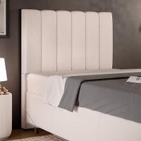 Cabeceira Cama Box Painel Solteiro 100 Cm Linho Cru - 6