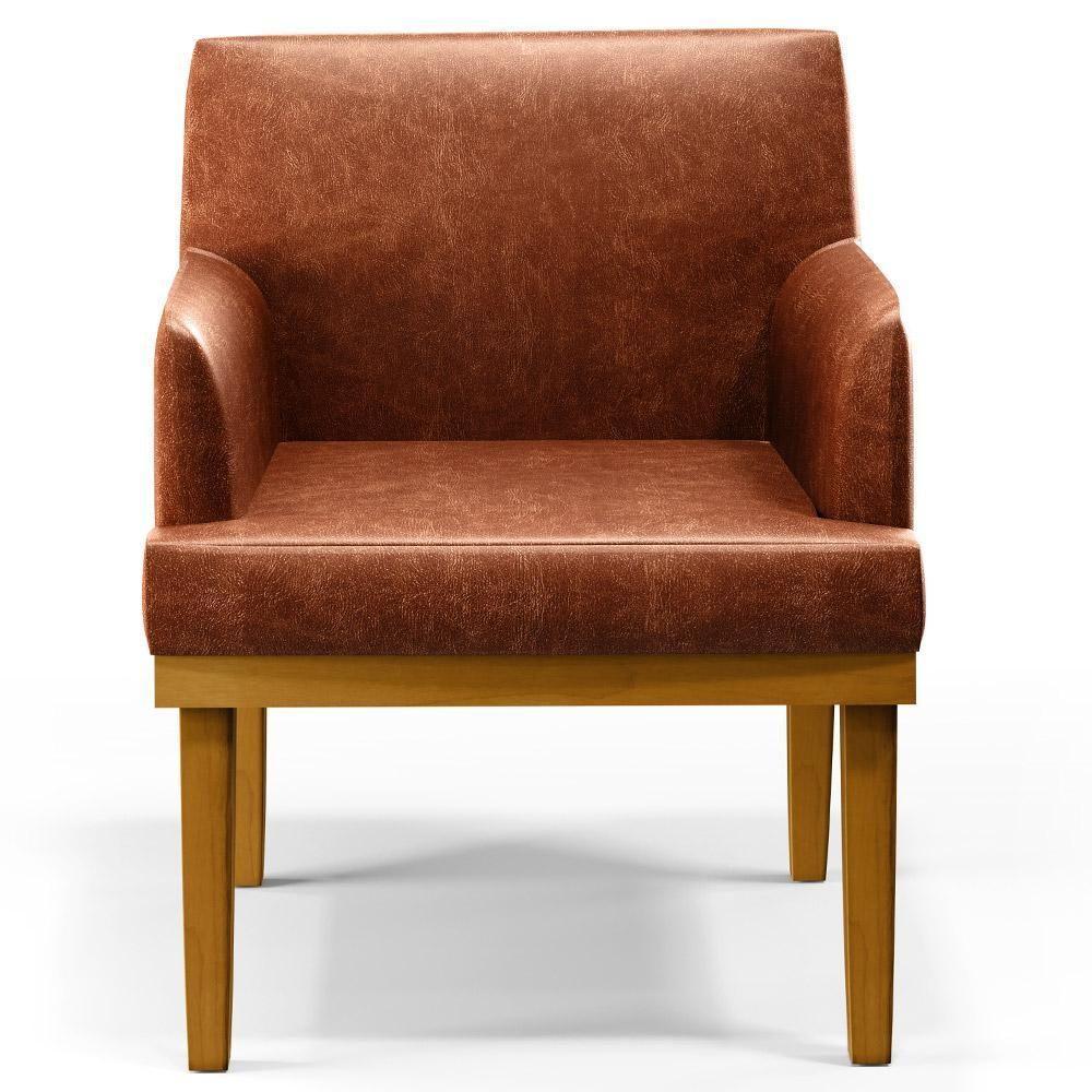 Kit 3 Poltronas Beatriz W01 Couríssimo Camel - 6