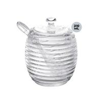 Açucareiro De Cristal Com Colher E Tampa Colmeia Lyor 210ml - 4