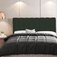 Cabeceira Cama Box Painel Solteiro 100 Cm Dubai W01 Linho Verde Musgo - Lyam Decor - 5
