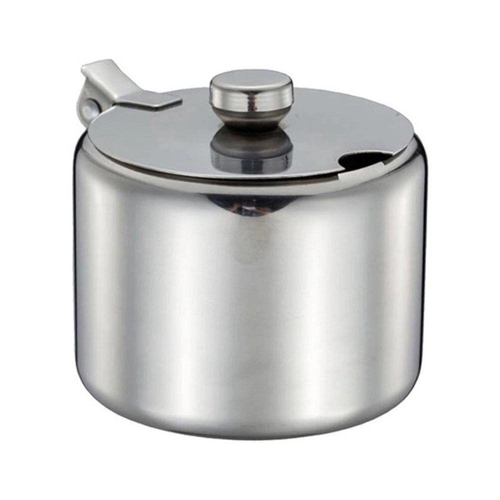 Açucareiro Aço Inox Com Colher Em Casa Tem 8x6cm - 3