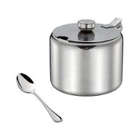 Açucareiro Aço Inox Com Colher Em Casa Tem 8x6cm - 1