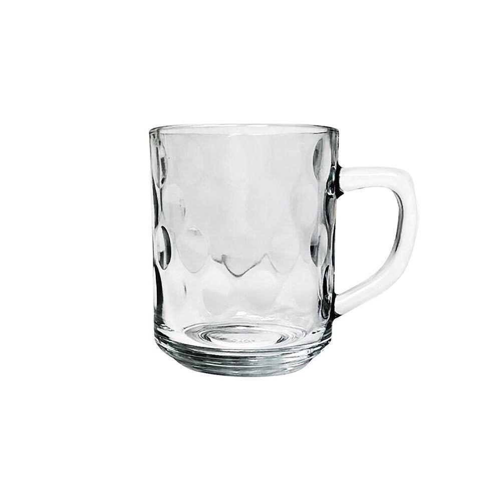 Caneca De Vidro Bubles Relevo Em Casa Tem 245ml - 1