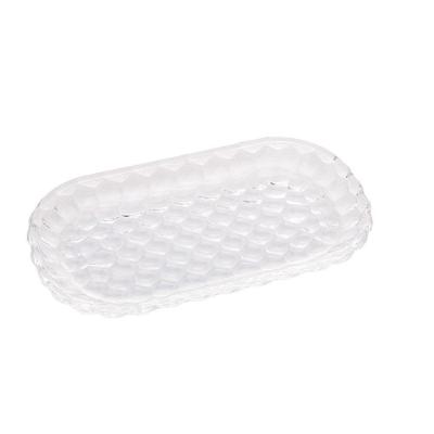 Travessa De Cristal Mini Bandeja Bublle Lyor 21×12,2 Cm