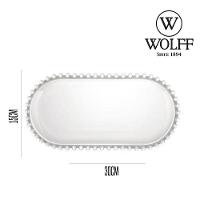 Travessa Oval De Cristal Ecológico Pearl Wolff 30cm - 3