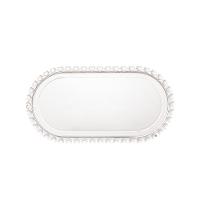 Travessa Oval De Cristal Transparente Coração 25x13x2,5cm - 1