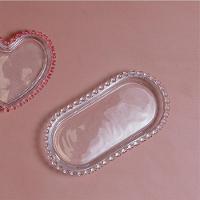 Travessa Oval De Cristal Transparente Coração 25x13x2,5cm - 2