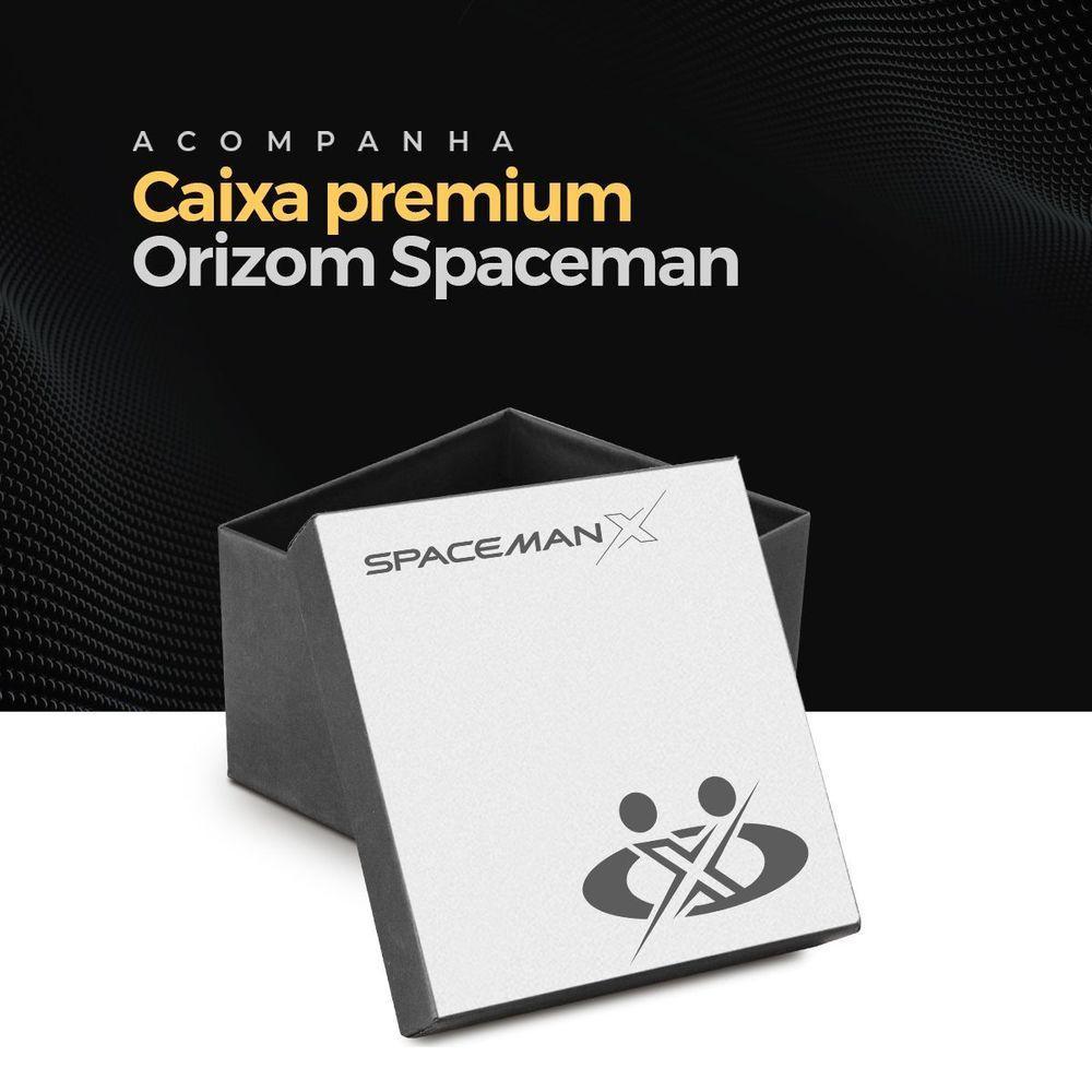 Relogio Masculino Preto + Pulseira + Cordão Prata Grumet - 7