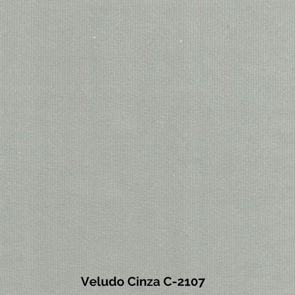 Sofá Orgânico Apple 3,08m Veludo Com Pés De Madeira Cor Cinza 2107 - 5