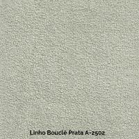 Poltrona E Puff Lis Em Linho Bouclê Com Base De Madeira Cor Prata 2502 Peça Poltrona + Puff - 2