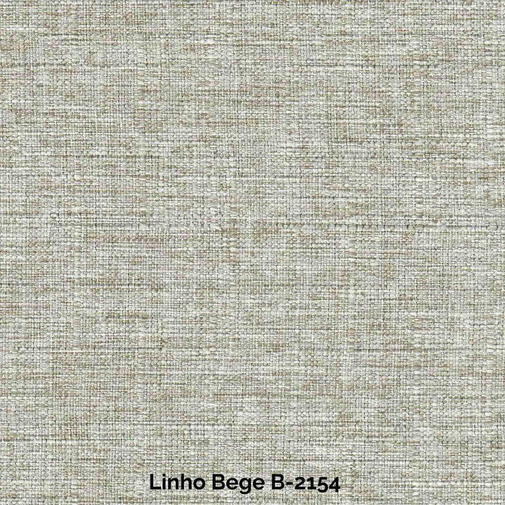 Sofá Living E Reclinável Jasmin Linho Com Pés De Madeira Usb Com Kit Usb Cor Bege 2154 - 4