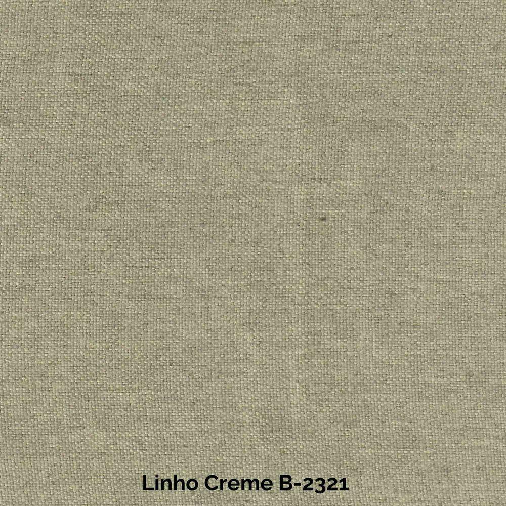 Sofá De Canto Nori Curva Le 2,61m Em Linho Com Base Em Madeira Cor Creme 2321 - 5