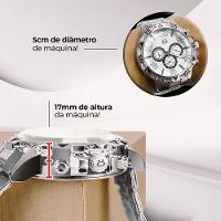 Relogio Prova Dagua Aço Inox + Cordão + Caixa + Pulseira - 3