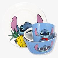 Kit 3 Peças Bowl, Caneca E Prato Stitch Disney - 1