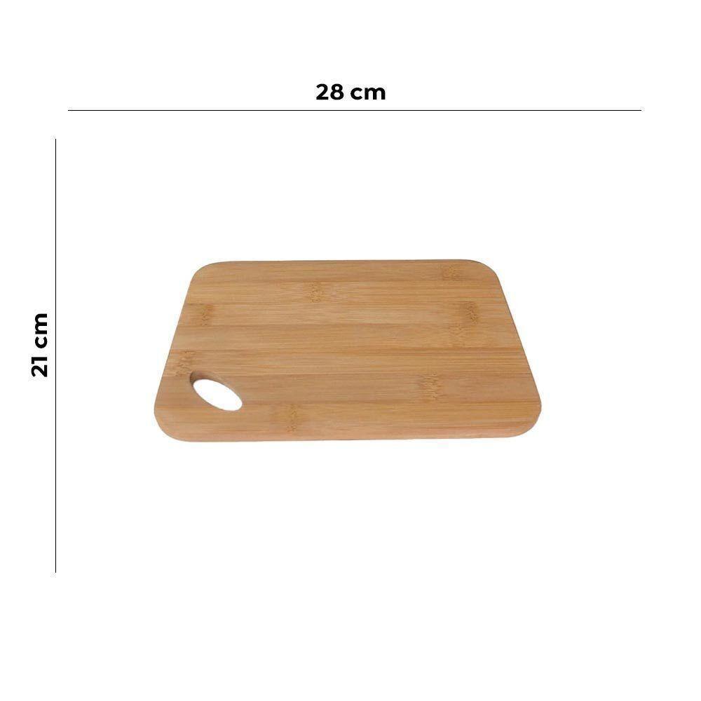 Tábua De Corte De Madeira Bambu Carnes Frios 28x21cm Lyor - 6