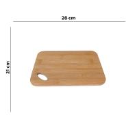 Tábua De Corte De Madeira Bambu Carnes Frios 28x21cm Lyor - 6