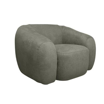 Poltrona Giratória Decorativa Cannes Base Giratória Linho Prata G81 - Gran Belo