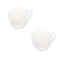 Xícara De Chá Ou Café 230ml Vidro Com Parede Dupla Lyor - 1