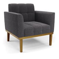 Namoradeira 2 Poltronas Base Madeira Fixa Cast Elisa Bouclê Menta D03 - D'rossi - 10