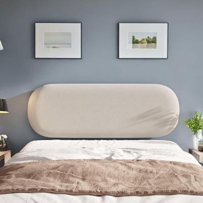 Painel Cabeceira Amaú Sofisticado Costura Artesanal Veludo bege