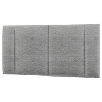 Cabeceira Estofada Cama Box Casal Com Led Moderna 140 Cm Cor:linho Cinza - 1