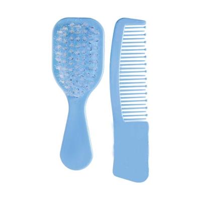 Kit Baby Escova E Pente Elefantinho Azul Marco Boni