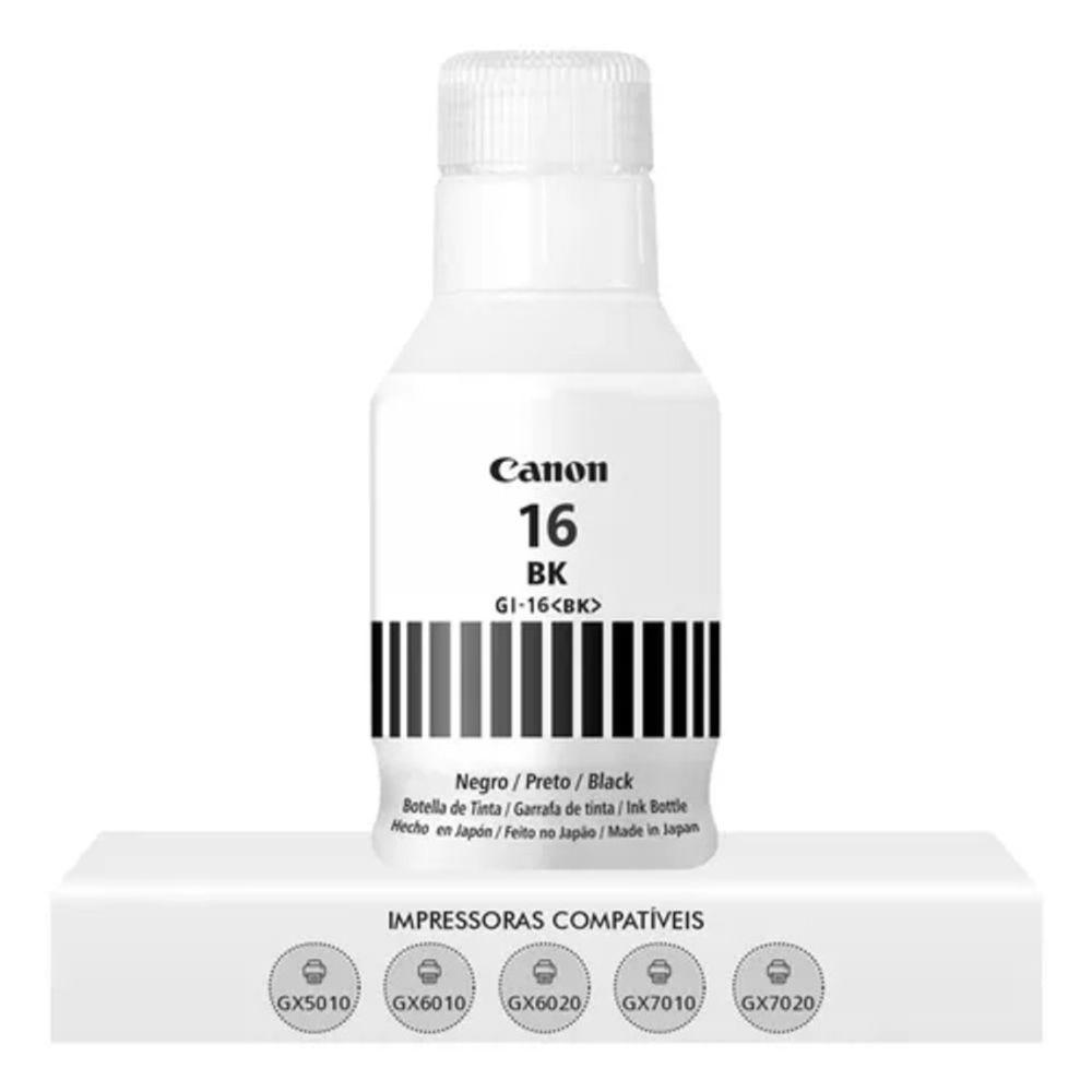 Tinta Canon Gi-16c Gi16c Preto|mega Tank Gx6010 Gx7010 Gx5010 | Original 132ml - 1