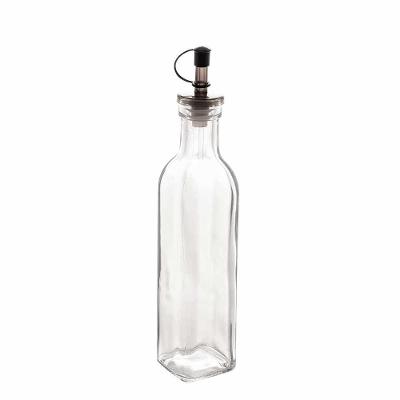 Garrafa Para Azeite De Vidro Com Tampa Galheteiro Lyor 270ml